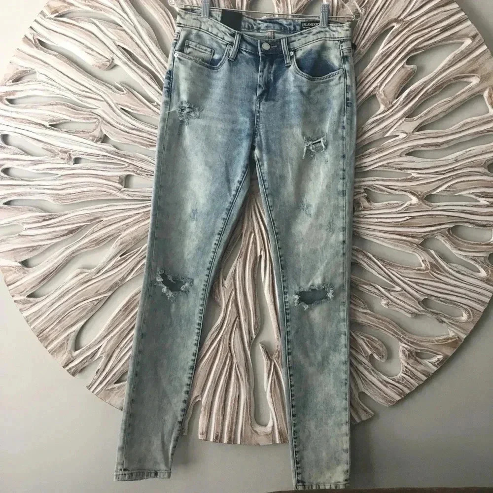 -‎ BLANKNYC Ripped Distressed Skinny Acid Wash Jeans